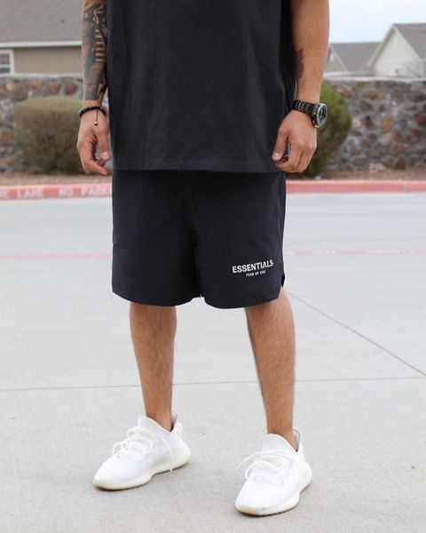 

men's shorts fashion ess designer pants ess summer fog split and women's basketball sports beach quick dry running fitness casual, White;black