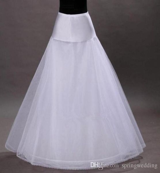 

in stock 1hoop 2layer tulle aline petticoat bridal wedding petticoat underskirt crinolines for wedding dress4941001, White