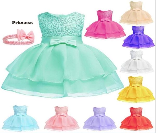 

white christening dresses for baby girl months old baby girls clothes princess hollow lace organza first birthday dress with headb5602394, Red;yellow