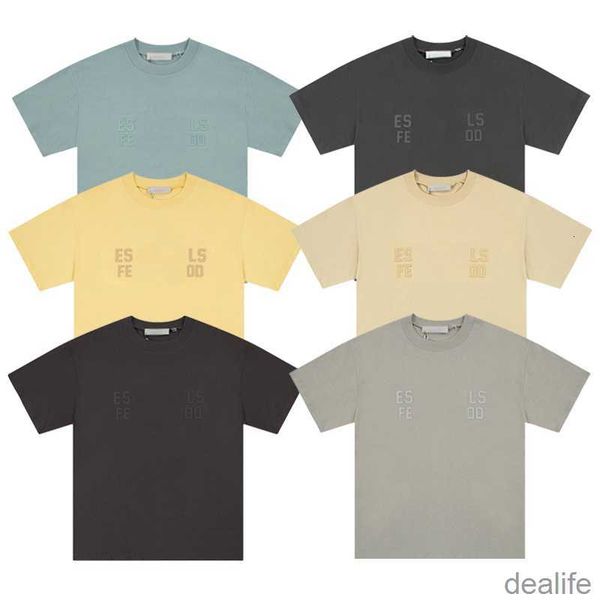 

essentiel tees t-shirts luxury designer essent fashion clothing american high street loose short sleeve tshirt for mens womens teie, White;black