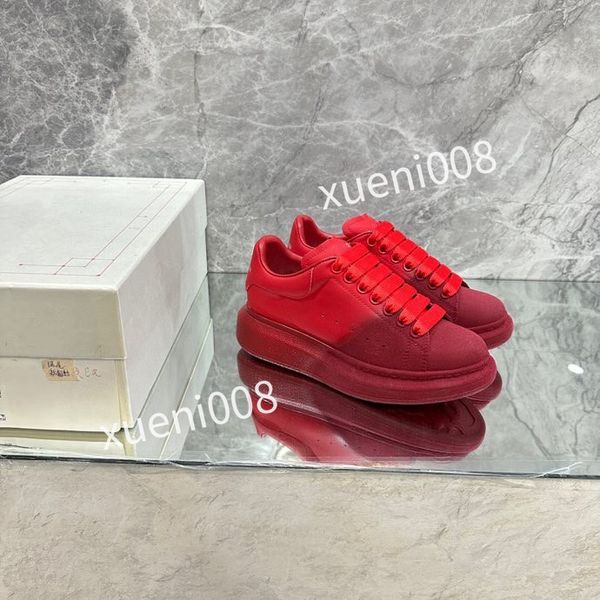 

2023new brand womens quality casual shoes designer leather lace-up sneaker fashion running trainers letters flat printed gym sneakers, Red;white