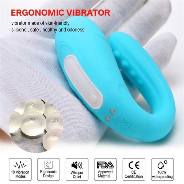 

toy massager wireless remote vibrating egg dual motors10 frequency vibration silicone waterpoof toys products for couples