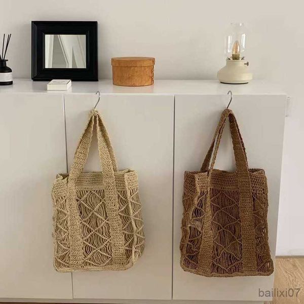 

other bags summer hollow straw shoulder bag large woven bag fashion het beach bags for women travel purses and handbags shopper tote, Black;red