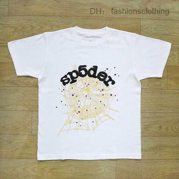 

men's t-shirts foam print young thug sp5der 555555 tshirt spider web pattern red t shirts j230208 5 cgca cgca, White;black