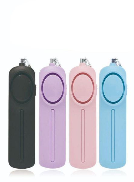 

self defense personal alarm keychain 130 db loud siren protection device with led light emergency alert key chain whistle for wome9789168