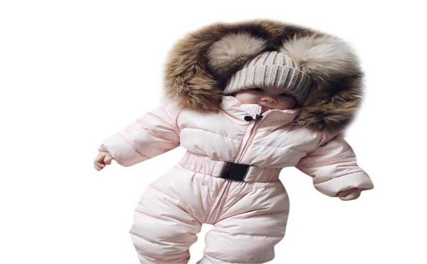 

jumpsuits winter clothes infant baby snowsuit boy girl romper jacket hooded jumpsuit warm thick coat outfit kids outerwear clothin6745409, Blue