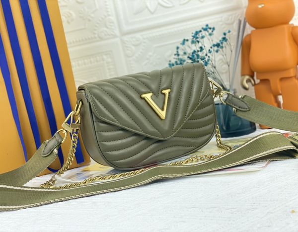 

designer womens shoulder bags luxury multi pochette handbags quality flowers letters new wave chain bag ladies fashion metal digram crossbod