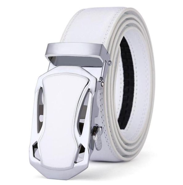 

belt men luxury famous brand designer male genuine leather strap white automatic buckle belt68167325129874, Black;brown