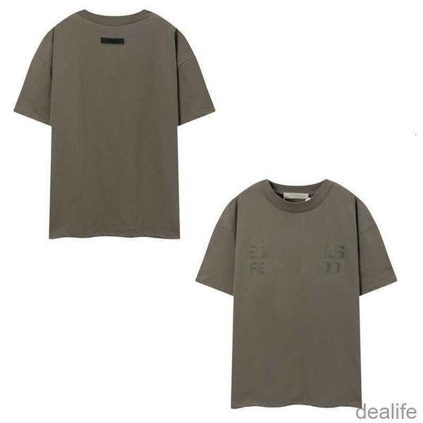 

essent fashion men women t shirt cotton essentail short sleeve tshirts hip hop oversize high street couples essentiel clothing 52zj, White;black