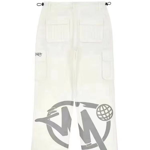 

men's cargo pants minus two shorts loose punk rock straight wide leg trouser streetwear y2k pant retro street trendy 2023 ssnt, Black