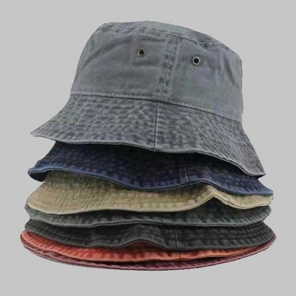 

wide brim hats basin hat wide brim solid color bucket hat denim washed fashion accessories aa230529, Blue;gray
