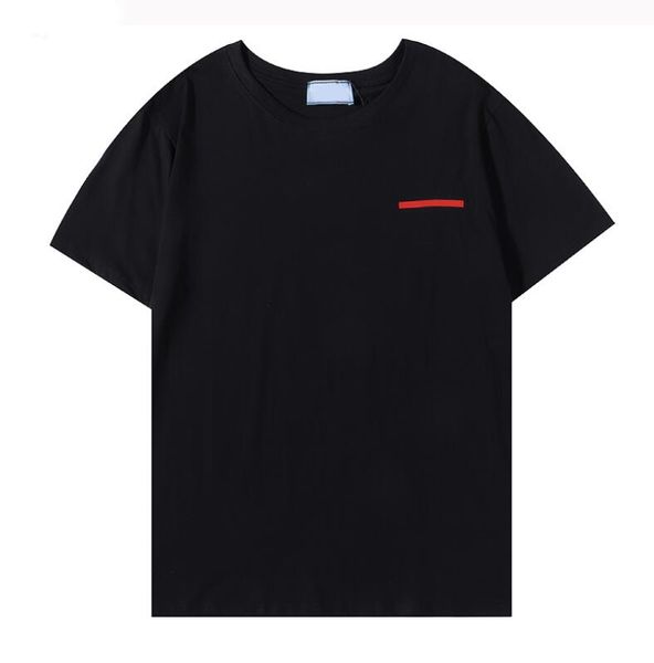 

2023 paris fashion designer womens short sleeve t shirt pure cotton comfortable pearl river delta type logo mens t shirt, White
