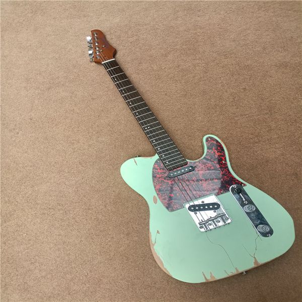 

made old tl electric guitar with carbon baked maple neck and red fingerboard ing