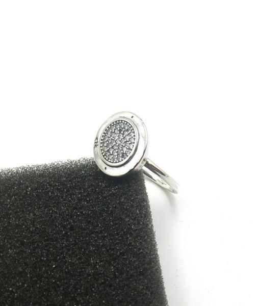 

925 sterling silver cz diamond pan ring with original box for pandora womens rings fashion wedding ring gift jewelry9110472, Golden;silver