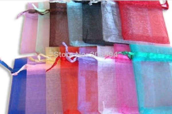 

hdyu drawable organza bags 9x12 cmwedding gift bagsjewelry packing bagswedding pouchesmulticolors 100pcslot2360344, Pink;blue