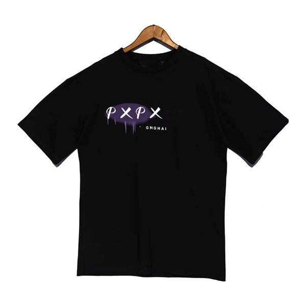 

t shirt designer pa mens luxury t-shirt brand t shirts spray heart letter short sleeve hip hop spring summer tide men and women tee size s-x, White;black