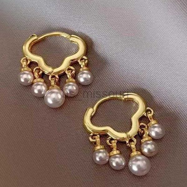 

stud brand new 2022 south korea fashion baroque pearl earrings for women girls exquisite luxury wedding party fashion jewelry gift j230529, Golden;silver