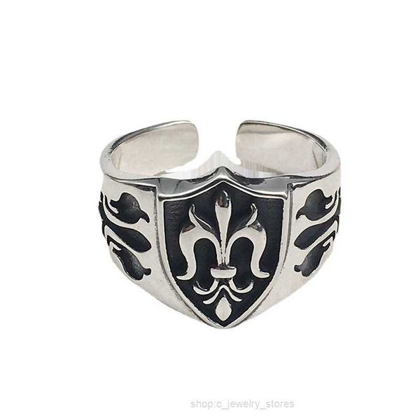 

luxury ch brand ring heart cross men's fashion silver adjustable opening chromes designer rings men women finger jewelry lover gifts hh