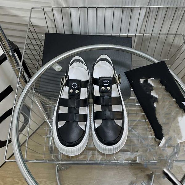 

dress shoes 2023 channel fashion women leather high heel letter logo party wedding tourism holiday casual flat shoes 09-015, Black