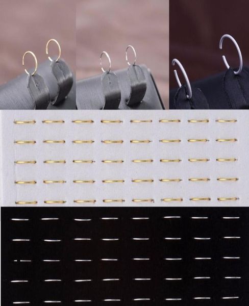 

1 sheet 40 pcs women fashion choker choker fake nose ring hoop nose stud rings body piercing jewelry for women5661609, Silver