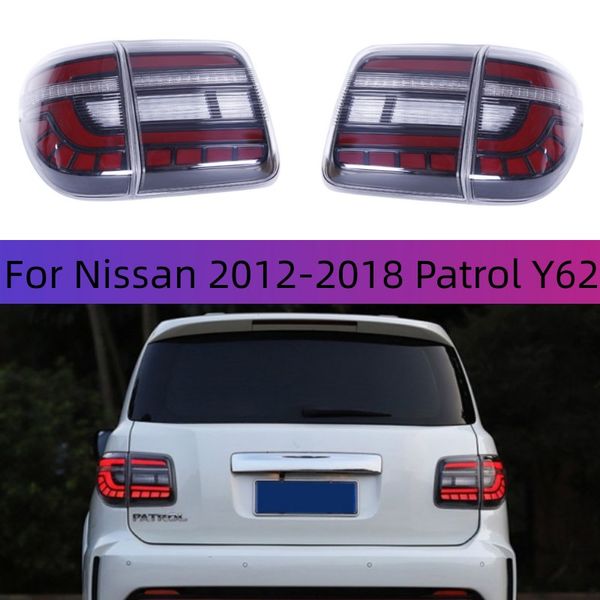

car styling for nissan 20 12-20 18 patrol y62 taillight assembly led running light streamer turn signal brake lamp auto accessories