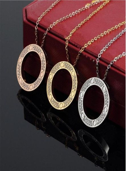 

love diamond necklace for women luxury designer jewelry pendant stainless steel clavicle chain girls silver gold necklaces wedding1616561