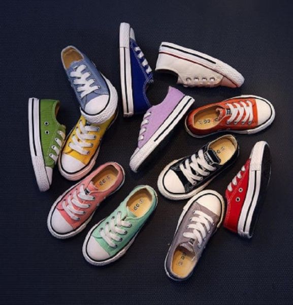 

baby kids shoes for girl children canvas shoes boys new spring summer girls sneakers yellow fashion toddler shoes eu 2137 lj200826427305, Black;red