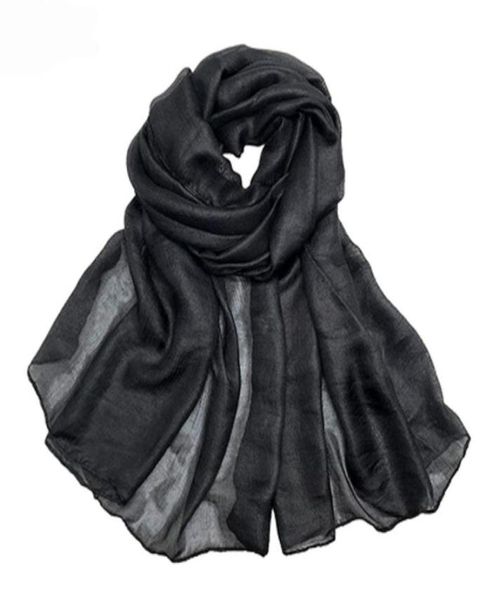 

fashionable ladies scarf linen pure color silk soft shawl0186905033739272, Blue;gray