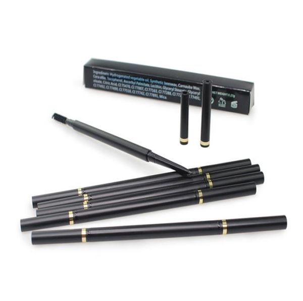 

whole 6 color waterproof eyebrow pencil dual ends draws tiny brow pencil automatic makeup cosmetic eyebrow pencil with brush b8320043