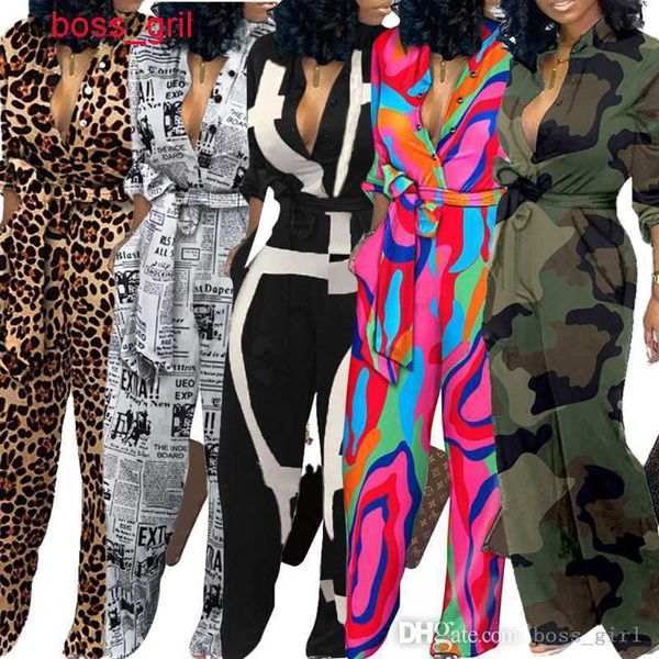 

plus size xxxl designer bodysuits womens cardigan leopard printed jumpsuits bandage body clothes woman long sleeve pants rompers, Black;white