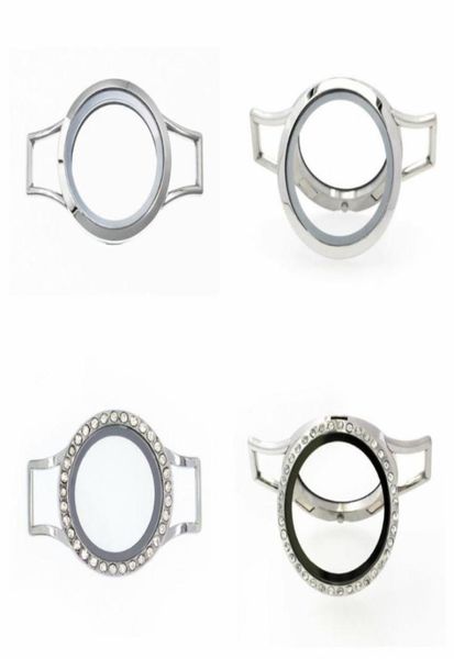 

tennis 5pcs 10pcs 30mm magnetic glass floating locket copy stainless steel watch wrap bracelets bangle fit for charms jewelry1533056, Golden;silver