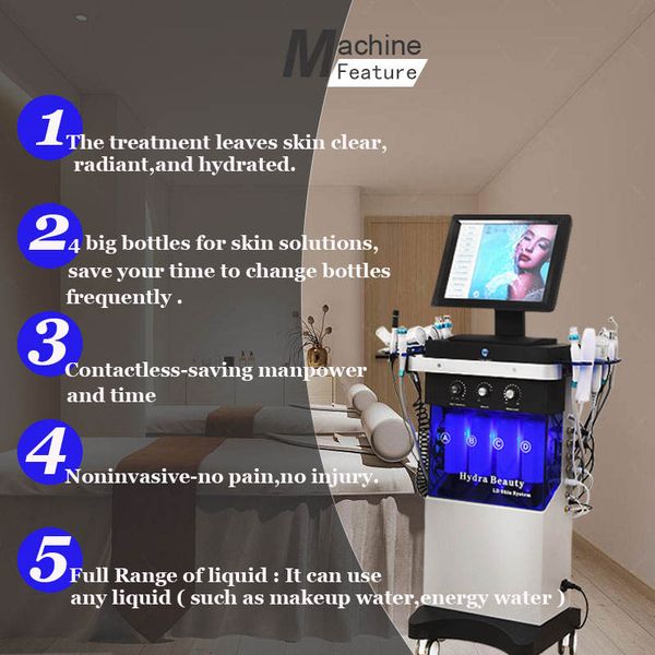 

facial machine rf skin rejuvenation microdermabrasion hydro dermabrasion bio-lifting wrinkle removal hydrafacial big discount
