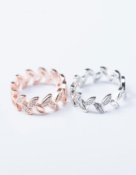 

solid 925 sterling silver ring leaves shape ol accessories jewelry rings for women fine jewelry christmas gifts ymr1433462772