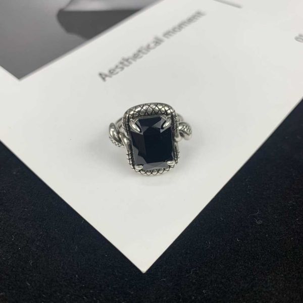 

jewelry maijia 22 new black diamond snake ring female senior style personalized geometric open