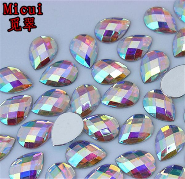 

micui 200pcs 813mm1014mm1318mm waterdrop flatback acrylic faceted rhinestones glue on teardrop acrylic beads no hole zz7196701861, Black