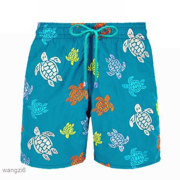 

fashion-vilebrequins swimwear herringbones turtles summer casual shorts fashion style mens bermuda beach 028 10 4vta, White;black