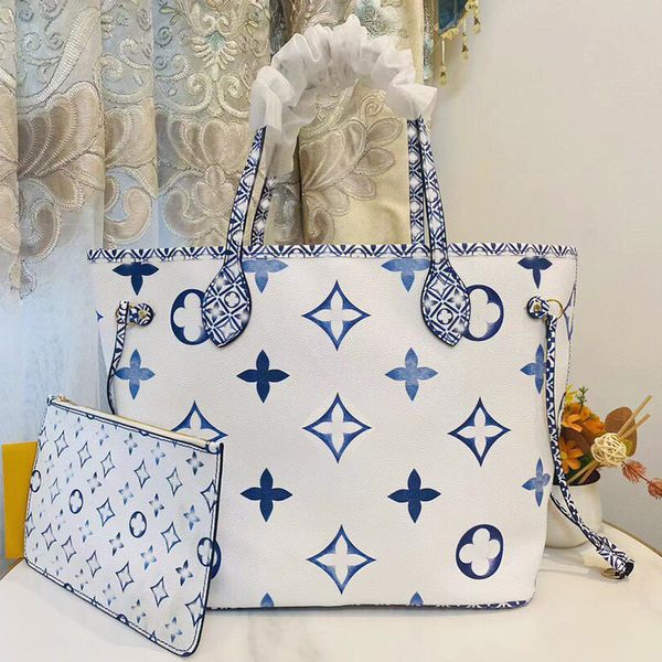 

Womens Designer Handbags the Tote Soft Leather Shopping bag 2pcs/set Composite Bag Shoulder BAGS Large Capacity Bags Coin Purse High Quality, 14*