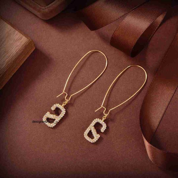 

letter v luxury earring designer stud earing valentinoity gold earring women hoop jewelry 53, Golden;silver