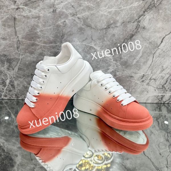 

brand womens men quality casual shoes designer leather lace-up sneaker fashion running trainers letters flat printed gym sneakers, Red;white