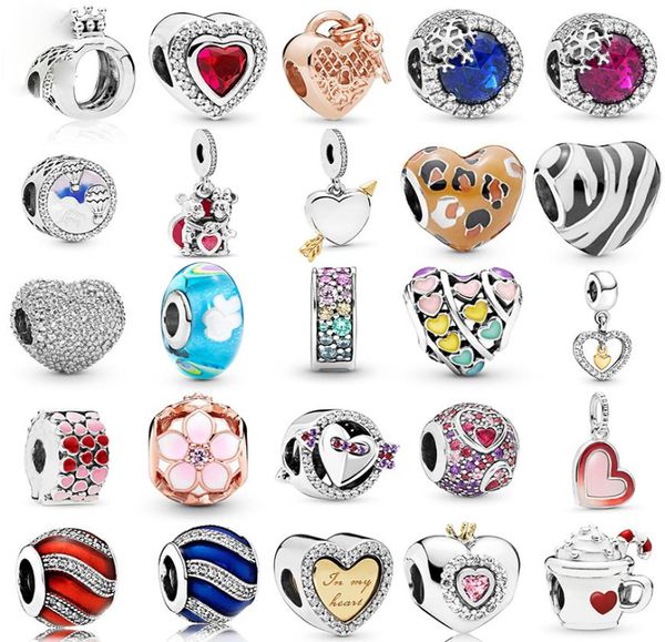 

footprints alloy beads love heart dangle charm silver color women pendant jewelry galaxy starry sky charms bead2196040, Black