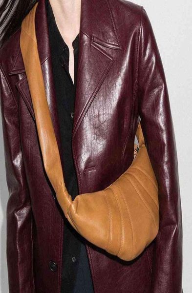 

lemae horn bag sheep skin kesong oblique dumpling bag leather armpit method stick bag hidemi chest waist packs 2206232334997