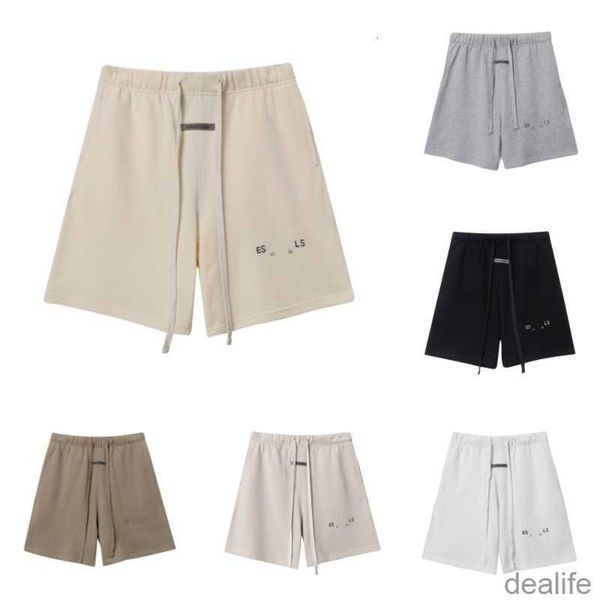 

23ss mens womens designer essentail shorts clothing apparel essent cotton sports fashion short street style tide knee length essentiel qa7o, White;black