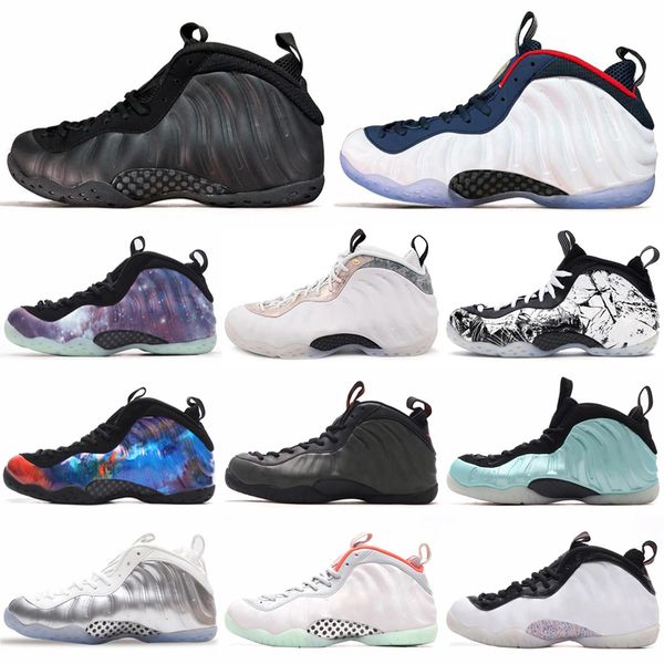 

2023 mens trainers basketball shoe foam one pro penny hardaway shoes black aurora elephant print memphis tiger cracked lava camo foam posite