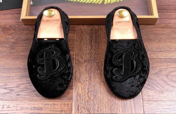 

new style strassslippers party wedding dress shoes men loafers black suede tiger rhinestones tassel men039s flats genuine leath1624980
