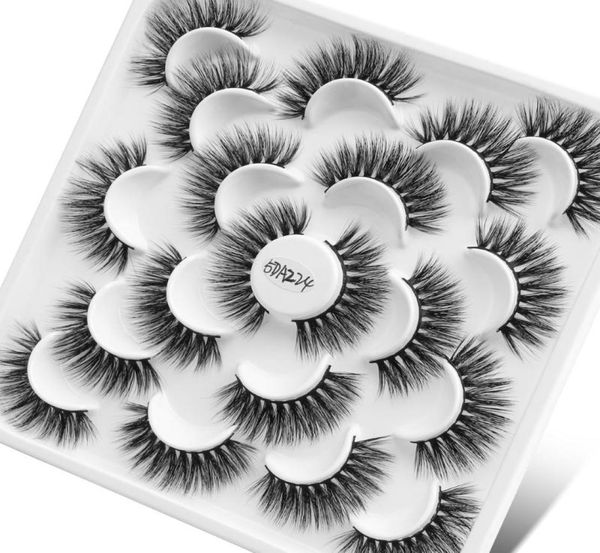 

mink eyelashes 3d mink hair lashes 500 pairs long makeup 3d faux nature false eyelashes extension whole lashes packaging2956425