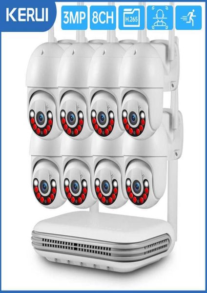 

other cctv cameras kerui 3mp hd h265 waterproof ptz wifi ip security camera wireless cctv system 8ch nvr two way audio video surve3871824