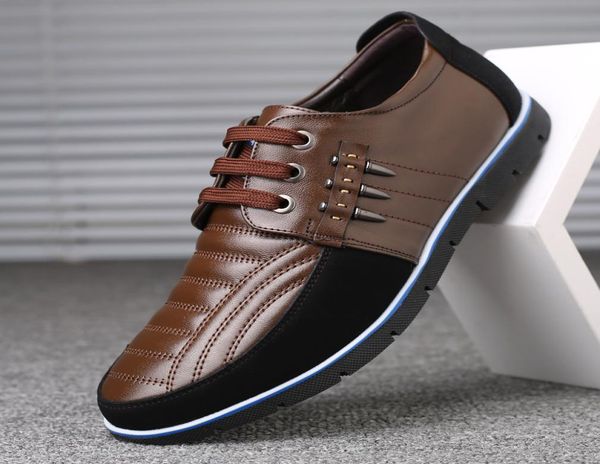 

men genuine leather shoes elastic band fashion design solid tenacity comfortable men039s shoes big sizes zy2518871550, Black