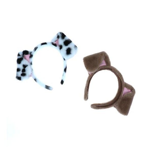 

fashion spotted ear hoop plush dog ear hoop carnival ae797, Silver