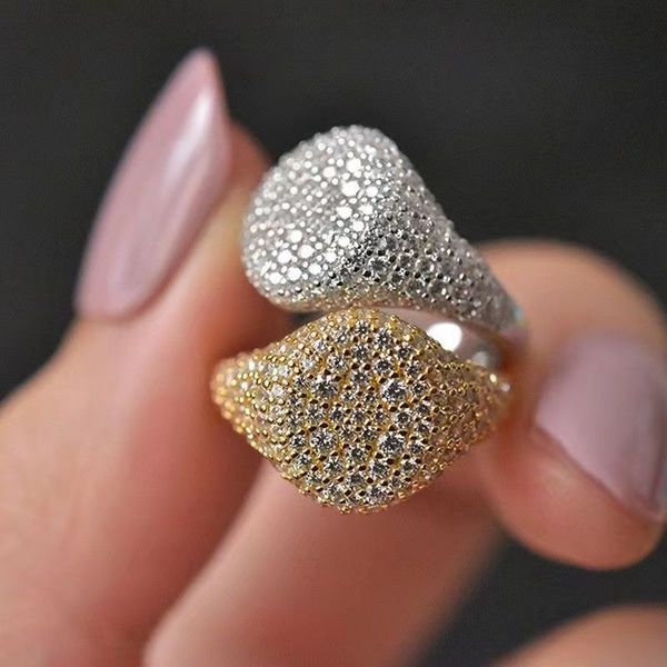 

sterling silver passing diamond tester goddess style full diamond moissant ring 925 sterling silver ring