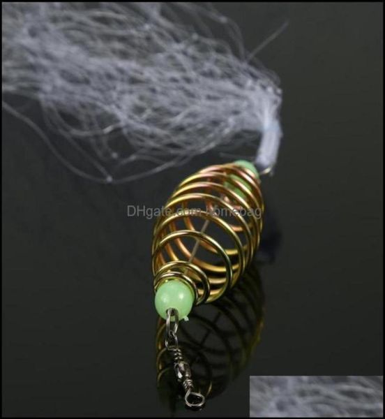 

fishing sports outdoorsfishing aessories fljion copper spring shoal net small mesh netting luminous beads nets drop delivery 2023902115